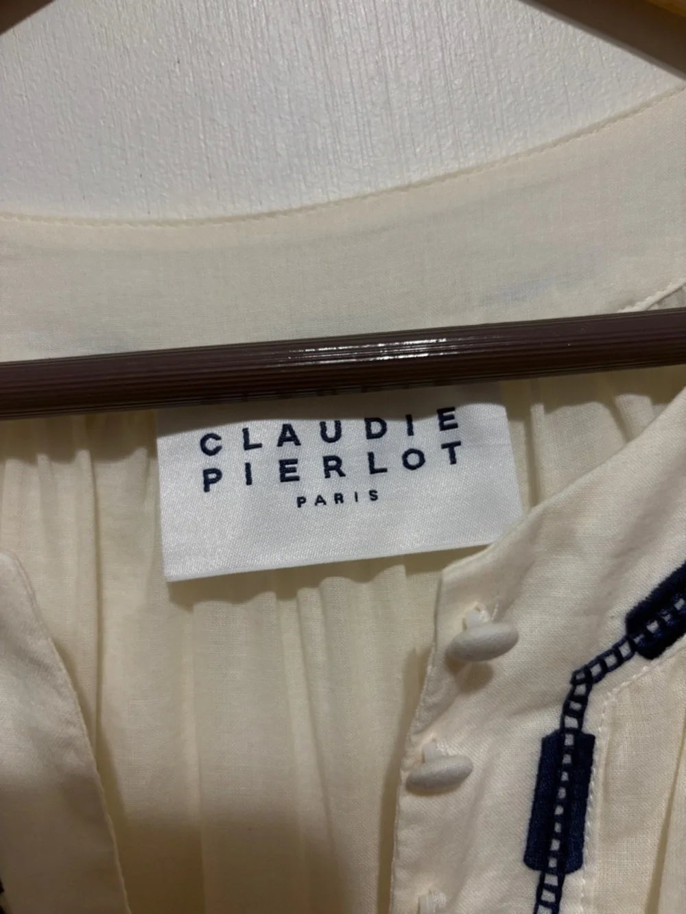 Cream Embroidered CLAUDIE Pierlot Paris  Boho dress - Picture 13 of 16